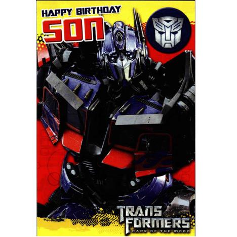 Son Birthday Transformers Birthday Card with Badge £2.39